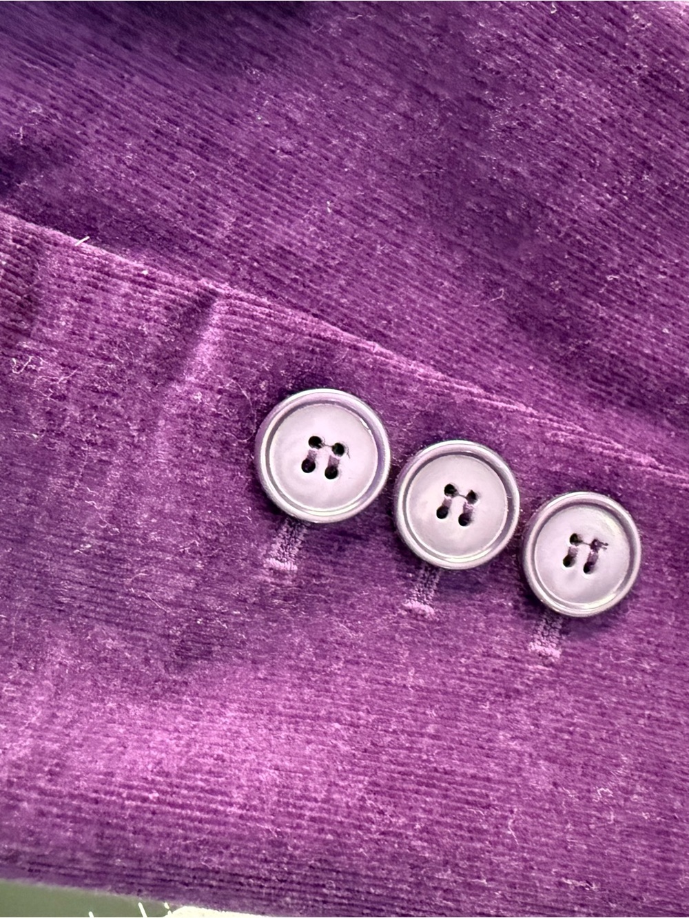 Halogen Deep Purple Corduroy Button Blazer - Picture 10 of 10